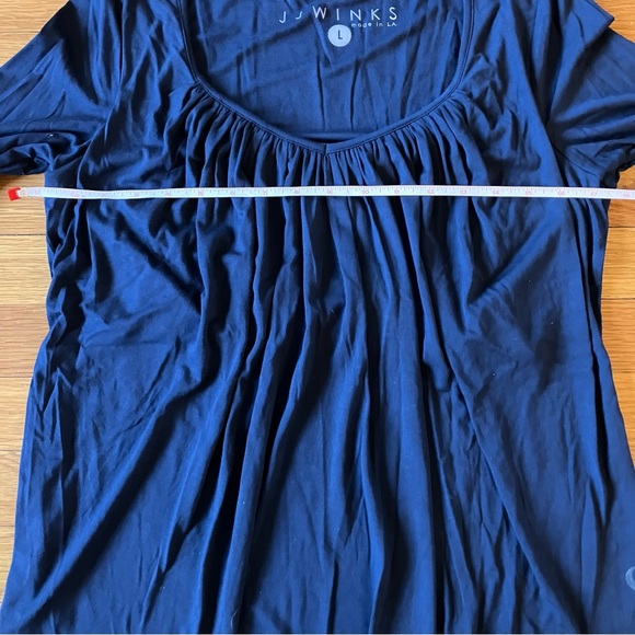 JJwinks Navy Blue Full Moon Long Sleeve w/ Built In Shelf Bra Brafree Large - Picture 8 of 11